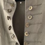 Neon Buddha Sage Green Cotton Stretch Coin Jacket Pockets Comfort Bohemian Small Photo 2