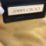 Jimmy Choo  Ramona black soft leather leather metal logo embellished satchel bag! Photo 9