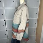 POL  Corduroy Aztec Oversized Button Down Shirt Jacket Shacket Size Large Photo 10