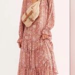 Free People NWT  Feeling Groovy Maxi Dress in red & cream Photo 0