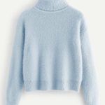 SheIn Fuzzy Blue Turtleneck  Photo 0