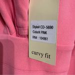 Clothing Obsessed Company Pink Curvy Fit Midi Halter Dress Sz 3XL NWT Photo 4