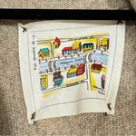 Anthropologie Tokyo Map Beige Wool Cardigan Sweater Womens M Boho Structured Photo 5