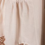 Lace Bohemian Beige Maxi Dress with Geometric Patterns Brown Photo 3