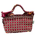 Vera Bradley  2009 Carnaby Floral The Gabby Quilted Tote Handbag Pink Boho Chic‎ Photo 7