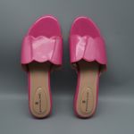 Bandalino Women's Pink Kayla Sandals Leather Scalloped Slide Size 8M Photo 6