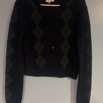 Reformation Clara Crew Cardigan Navy Multi Photo 2