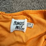 Princess Polly  Orange Bodysuit One-Shoulder Photo 2