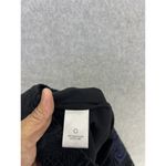 ALC Frank ALC Women's Pencil Skirt Blue Black Size 4 Striped Pointelle Cotton Silk Photo 2