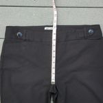 Dalia Collection Pinstripe Flare Dress Pants wiih Button Detail on Waist Black Size 10 Photo 8