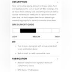 Alo Yoga  NWT Airbrush Streamline Bra Tank Top Ivory Black Size S Photo 4