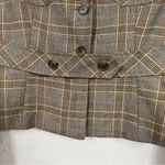 United Colors Of Benetton Brown Plaid Blazer Jacket Womens 10 Preppy Academia Photo 1