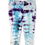 Cato  Size 12 Pants Smiling River Tie Dye Handmade‎ Blue Purple Curvy Boho 1366 Photo 0