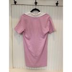 Everlane  Organic Cotton Polo Shirt Dress Lavender Purple XS Embroidered E Logo Photo 4