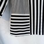 Chico's Striped Bold Vneck Blouse Statement Mixed Stripes Casual Dressy SZ 1/8-10 Photo 3