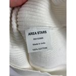 NWOT Area Stars Cable Knit Sweater Dress size small White Photo 3