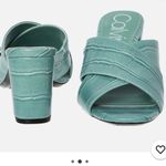 Calvin Klein Women's Turquoise Slide Sandals Photo 1