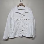 Lilly Pulitzer NWT Brixley Denim Jacket Resort White Sz L/XL Gold Buttons Beach Photo 1