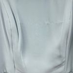 Dessy Collection Square Neck Luxe Chiffon Bow Shoulder Dress in Mist size 8R NWT Blue Photo 4