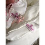 Vintage Avian Peignoir Set, Floral lace tulle robe and Nightgown set size medium White Photo 11