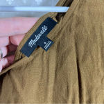 Madewell  Green Downtown Tie Back‎ Dress Photo 3