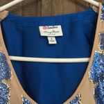 Neiman Marcus  For Target Tracy Reese Brown Blue Sequined Lined Shirt Size‎ Small Photo 1