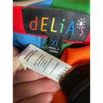 ALL IS BRIGHT RAINBOW PLEATED MINI SKIRT DELIA*S BY DOLLS KILL Size XL Red Photo 10