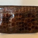 Vintage Valentina Pell Stampati Leather Cosmetic Bag w Mirror Crocodile Photo 5