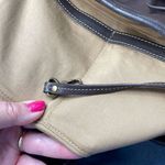 Lands' End Lands’ End brown pebbled leather satchel. Photo 10