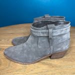 Joie  Ajax Suede Western Short Ankle Boot Pull On Bootie Gray Women’s 7.5 Photo 3