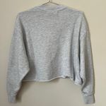 J Brand  Women's Cropped Heather Gray Pullover Sweatshirt Size XS Photo 2