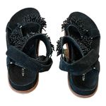 Anthropologie  KELSI DAGGER Brooklyn Spark Black Suede Beaded Sandals Size 9 NEW Photo 3
