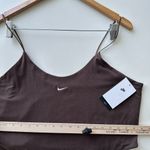Nike Bodysuit Top Womens XXL Brown Cami High Leg Chill Knit Minimalist Sporty Photo 6