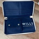 Jack Wills Womens Zip Around Printed Long Wallet Purse White Navy OS Photo 2
