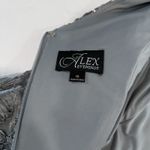 Alex Evenings Alex Evening Silver Embroidered Sequins Flare Party Wedding Guest Dress Size 16 Photo 10