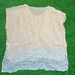 Eileen Fisher  Women’s Large 100% Ramie‎ Sheer Beach Coverup Vacation Resort Wear Photo 5