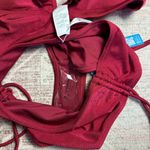 Cupshe  Burgundy High-Waisted Bikini Photo 2