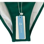 Cupshe NWT  Green Scalloped Bikini Bottom High Cut Womens XL beach vacation Photo 4