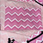 PINK - Victoria's Secret  duffle laundry bag beach bag large cinched top chevron Photo 6
