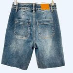 Judy Blue  Mid Rise Denim Jogger cut out Shorts Size 1/25 Photo 2