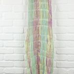 Roberta Einer Rainbow Bodycon Midi Dress Pastel Sheer Medium Large 10 Photo 1