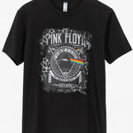 Pink Floyd  '72-'73 Dark Side Of the Moon Tour Graphic Band Shirt Grunge sz M Uni Photo 0