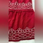 Knox Rose Red Embellished Fit and Flare Midi Skirt Photo 12