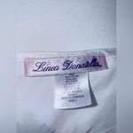 Linea Donatella  Lace Charmeuse Chemise Nightgown Slip Dress Babydoll White L Photo 5