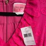 Kate Spade 💙 NWT  Floral Clip Chiffon Mini Dress in Bright Magenta Photo 3