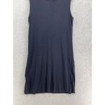 Hillard & Hanson  Women's Dress Solid Navy Blue Sleeveless Size Large USA Made Photo 6