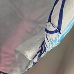 Lilly Pulitzer Blue and White Jellyfish Bell Sleeve Cotton Silk BlendTunic Top Photo 9