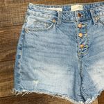 Universal Threads high rise stretch button fly vintage midi frayed shorts size 25 Photo 5