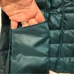 Athleta Goose Down Lightweight Puffer Parka Winter Jacket Coat Green Small Photo 2