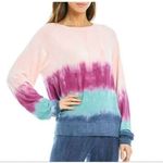 Wildfox New. pink, purple and blue beach jumper sweatshirt. Retails $98 medium Photo 4